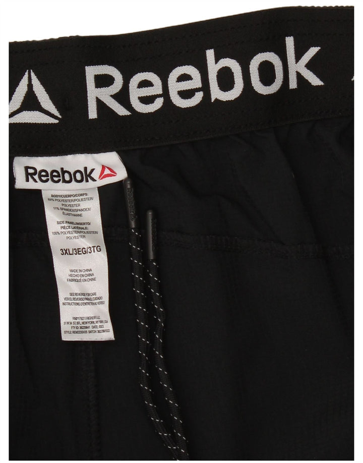 REEBOK Mens Sport Shorts 3XL  Black Polyester