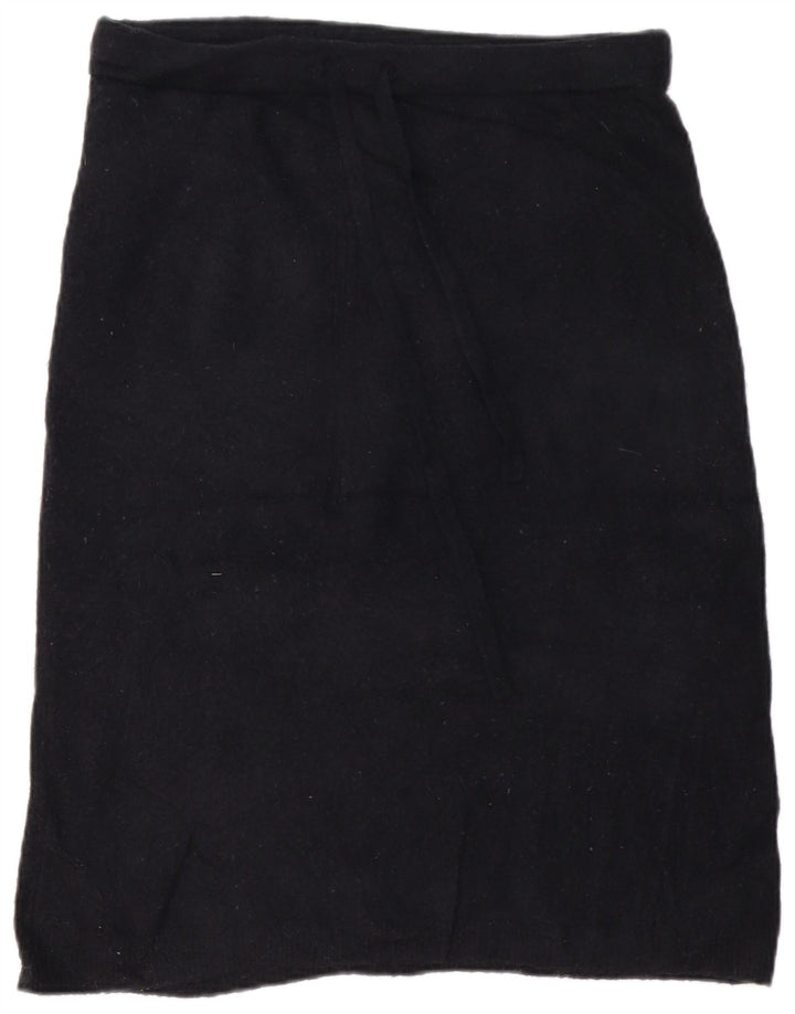 J. CREW Gonna a trapezio da donna grande W32 acrilico nero