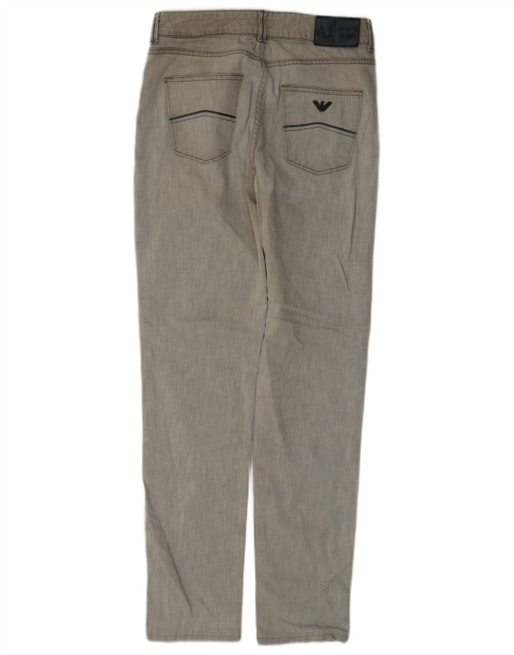Jeans slim da donna Armani W28 L29 cotone grigio