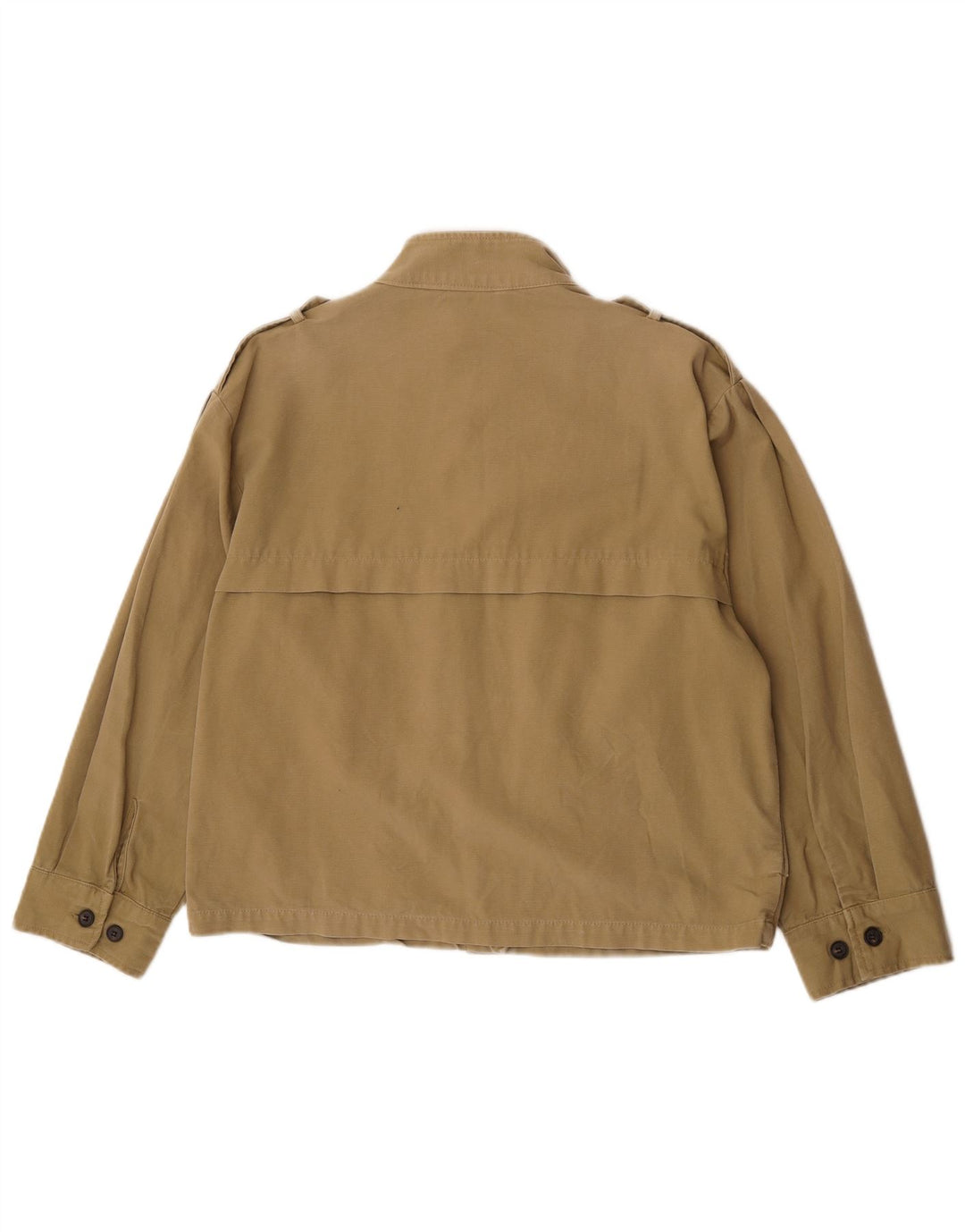 Giacca militare oversize da donna Zara UK 10 piccola in cotone kaki