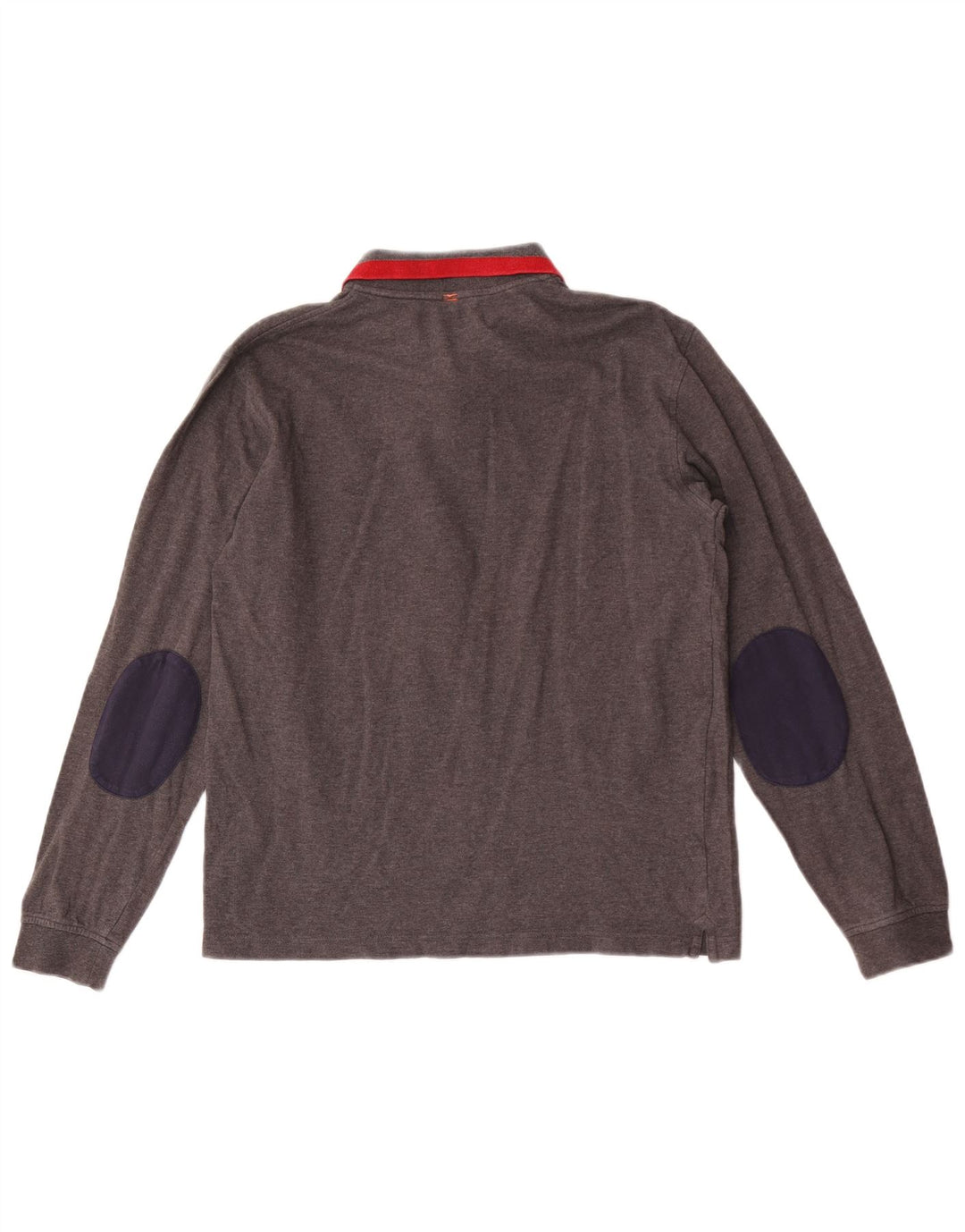 Polo a maniche lunghe da ragazzo Sun68 13-14 anni in cotone grigio medio