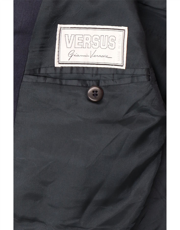 GIANNI VERSACE Abito da uomo in 2 pezzi UK 40 Large W30 L30 Blu navy Classico