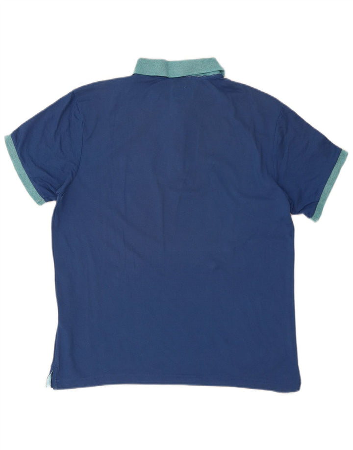 Polo da rugby da uomo CHAMPION in cotone blu medio