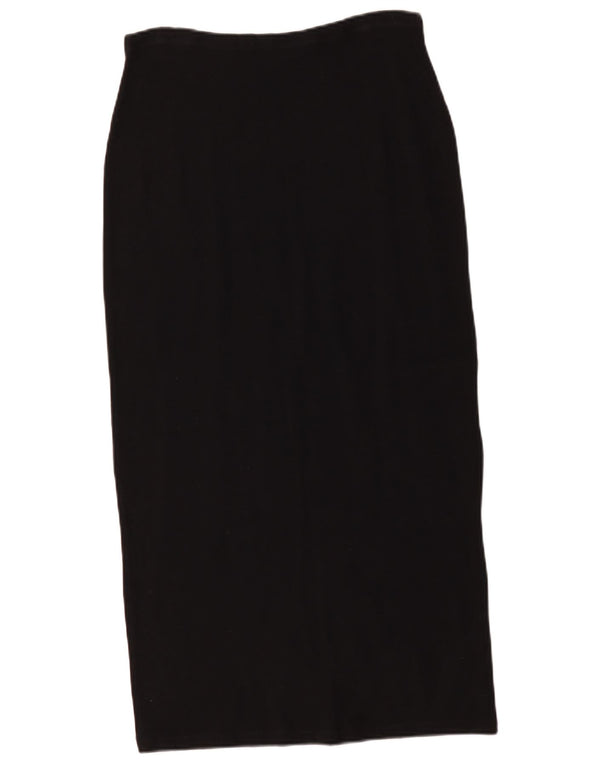 Krizia Womens Midi Skirt IT 44 Medium W30 Black