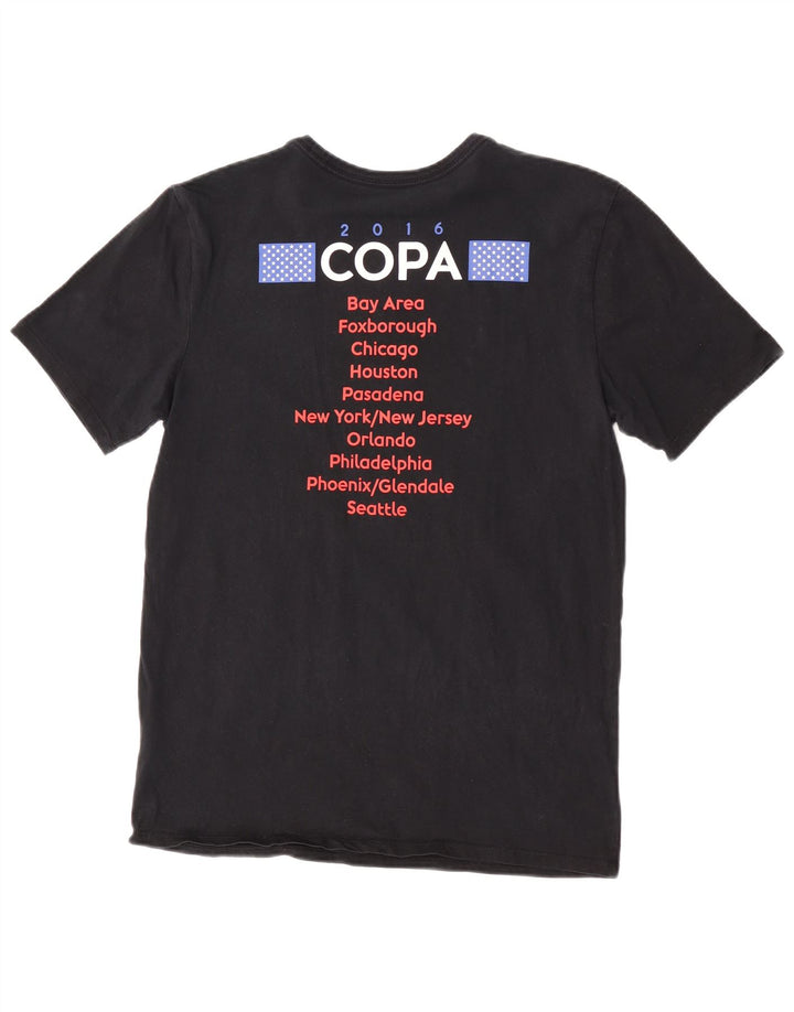 T-shirt grafica Nike da uomo con taglio atletico, cotone medio nero