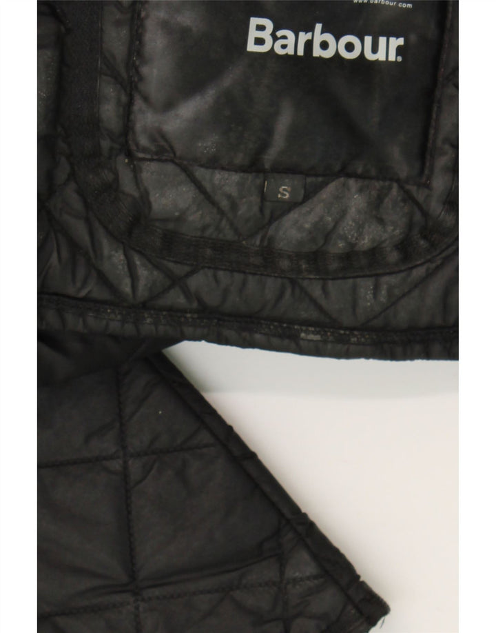 BARBOUR Mens Quilted Jacket UK 36 Small Black Polyamide Vintage Barbour and Second-Hand Barbour from Messina Hembry 
