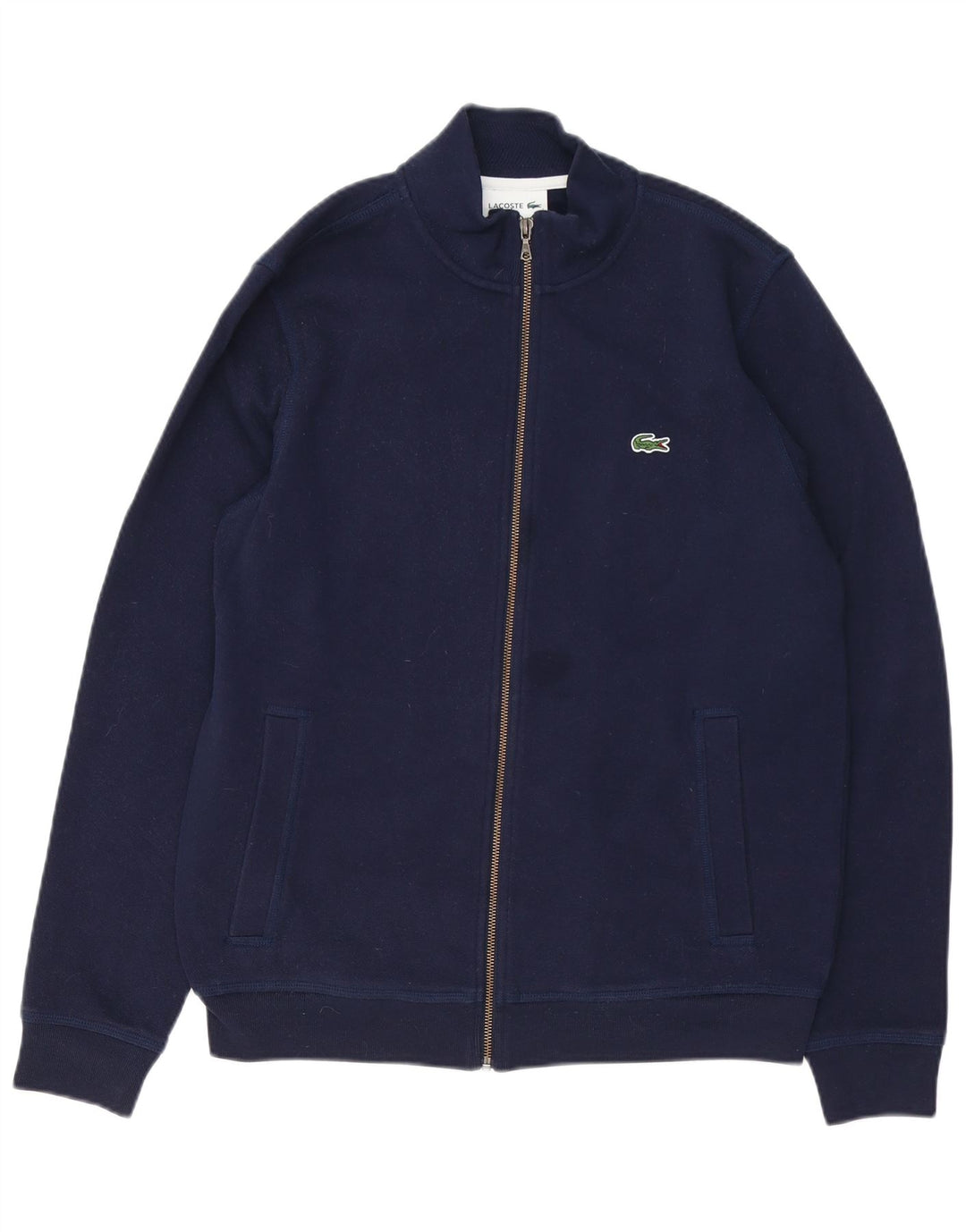 Giacca da tuta da uomo LACOSTE taglia 4 media cotone blu navy