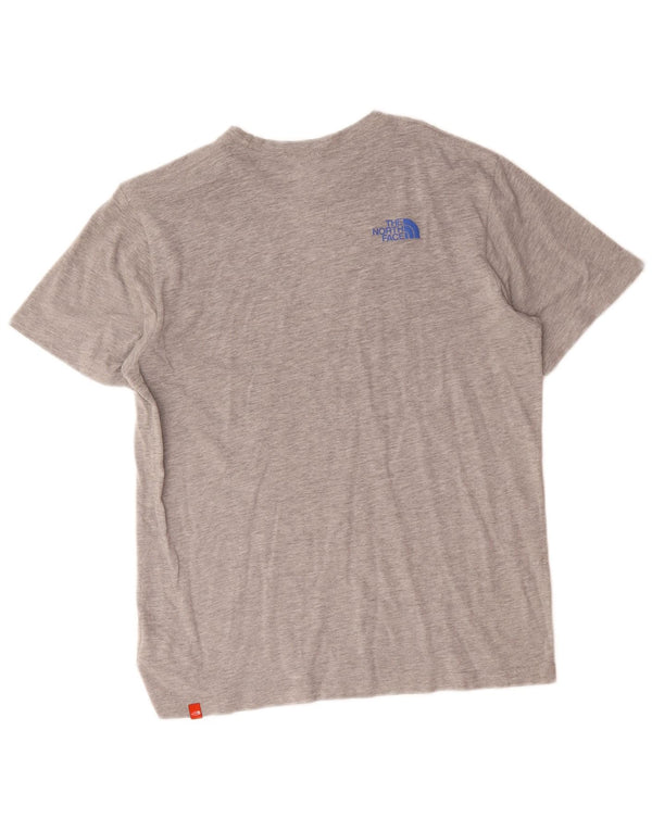 T-shirt grafica da uomo The North Face Top in cotone chiazzato grigio piccolo