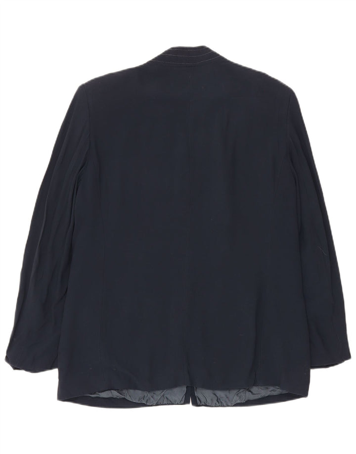 Giacca blazer da donna a 4 bottoni ROCCOBAROCCO UK 14 medio blu navy