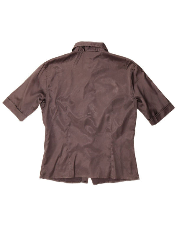 Camicia a maniche corte da donna Stefanel UK 14 Large Grigia