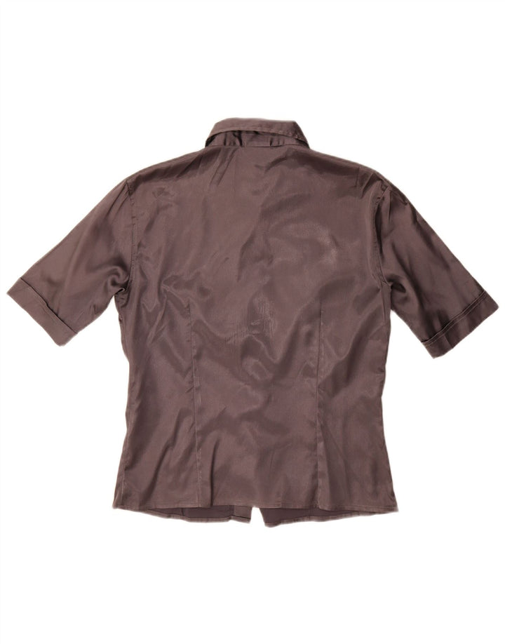Camicia a maniche corte da donna Stefanel UK 14 Large Grigia