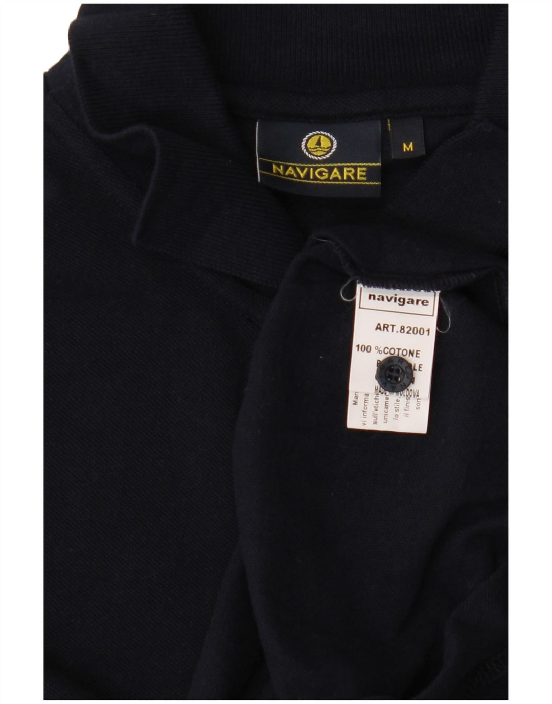 Polo Uomo Navigare Media Blu Navy in cotone