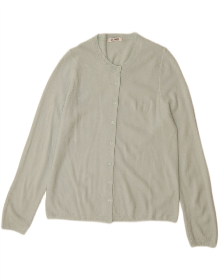 Maglione cardigan classico da donna Marks & Spencer UK 14 medio turchese