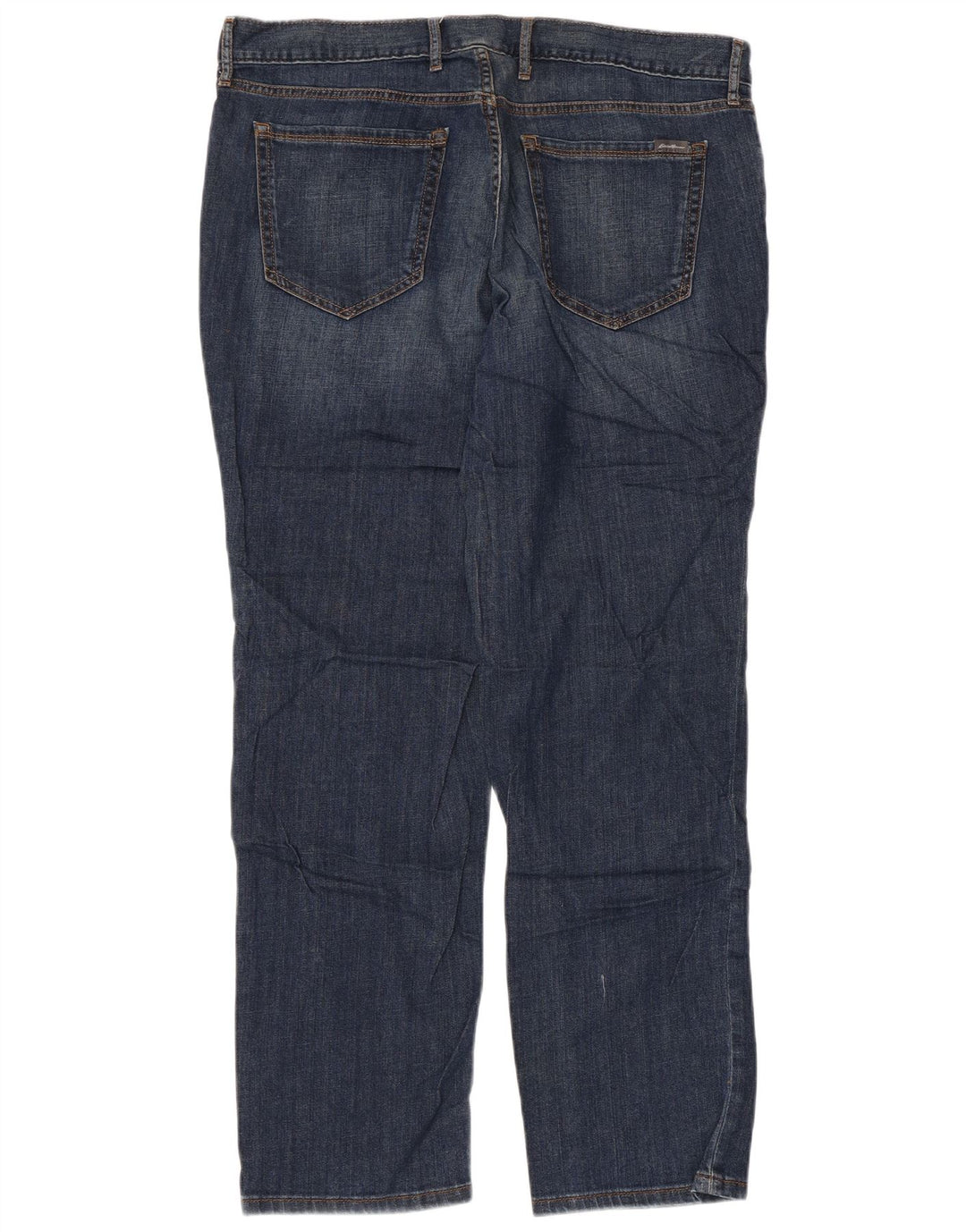 EDDIE BAUER Jeans dritti effetto used da donna W36 L30 blu