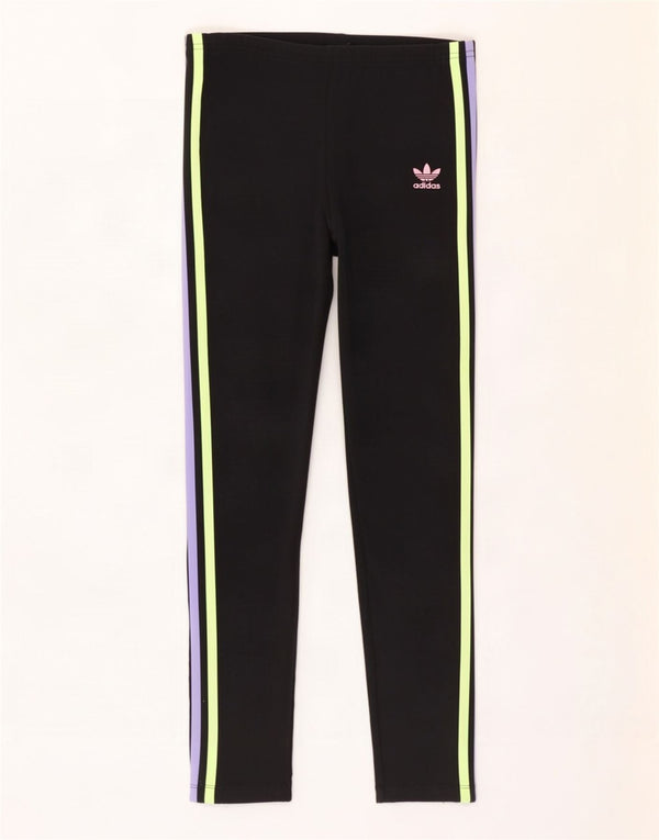 Leggings Adidas Bambina 12-13 Anni Cotone Nero