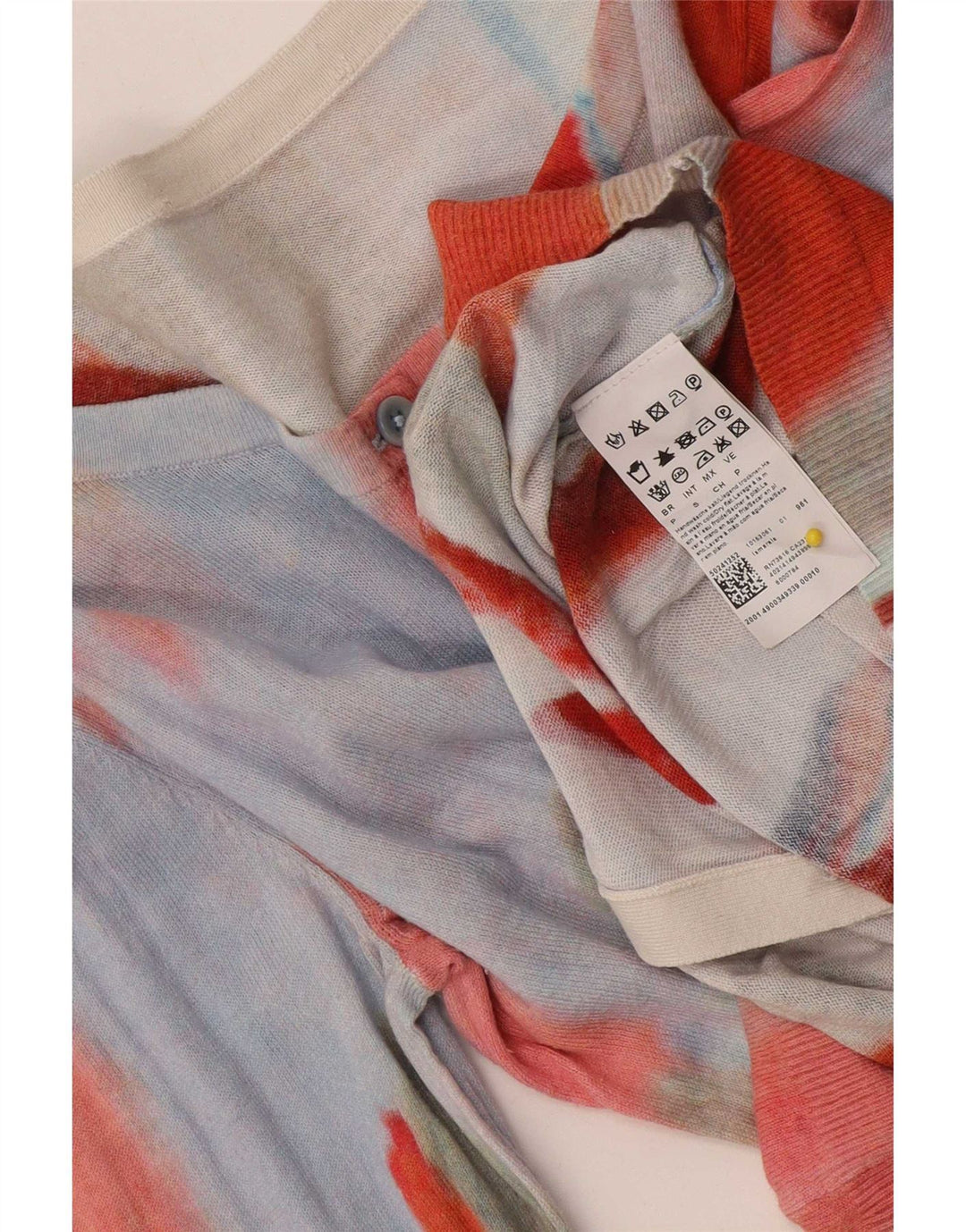Maglione cardigan da donna con motivo astratto Hugo Boss UK 10 piccolo multicolore