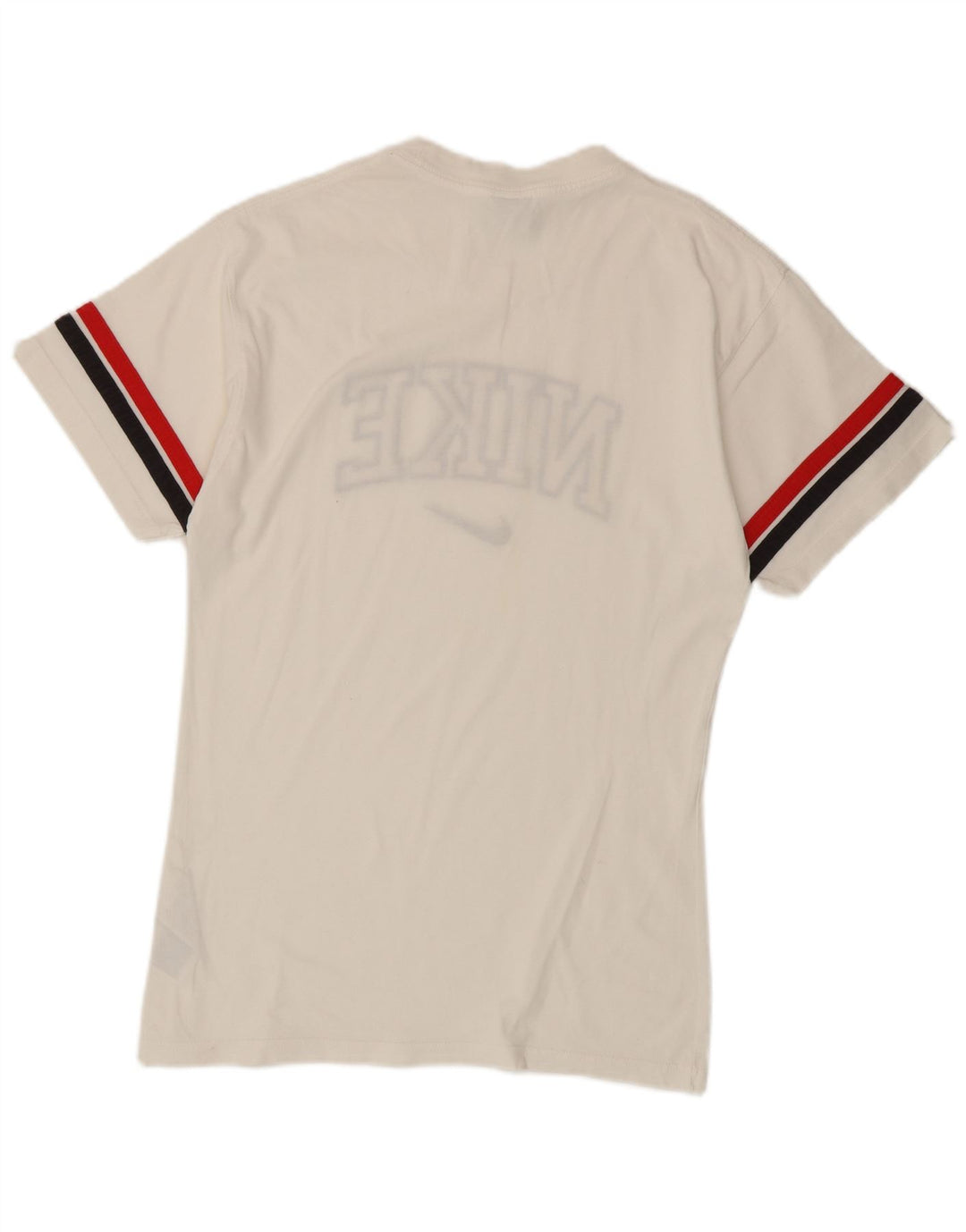 T-shirt grafica da uomo Nike Top Small in cotone color block bianco