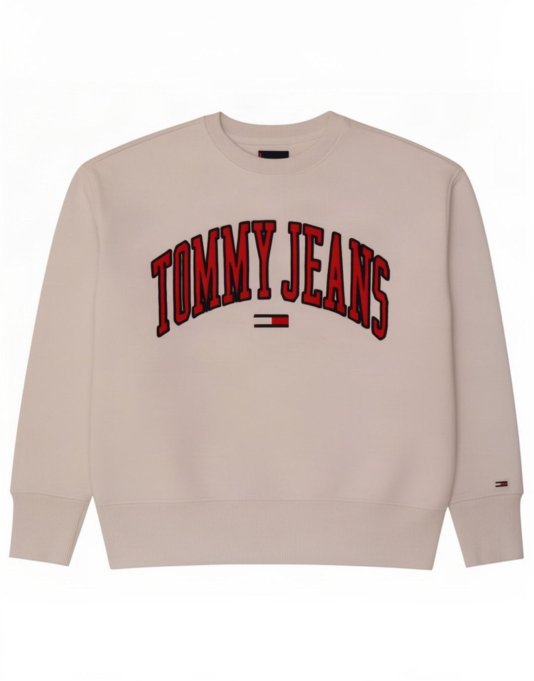 Felpa grafica da donna Tommy Hilfiger Jumper UK 14 Medium White