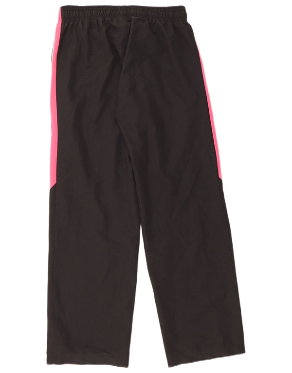 Pantaloni da tuta da donna REEBOK UK 14 Large Nero Colourblock Poliestere