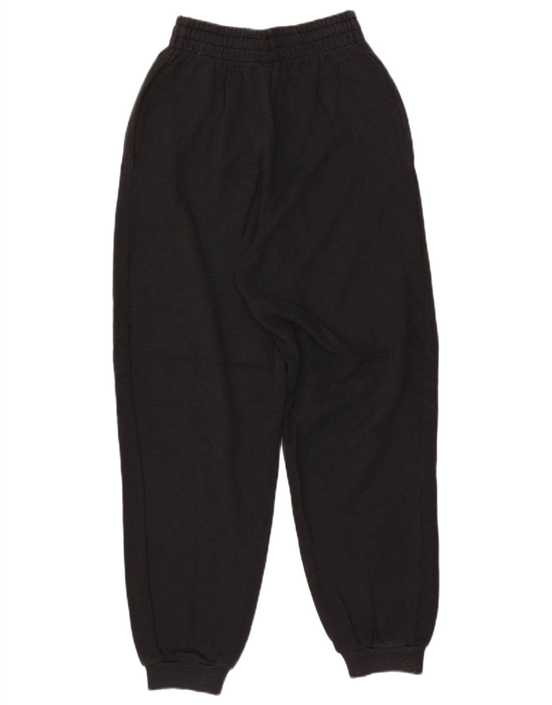 Pantaloni da tuta con grafica ADIDAS da donna Joggers UK 4/6 XS cotone nero