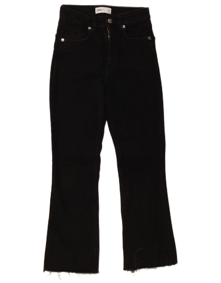 Jeans svasati da donna Zara EU 34 2XS W24 L25 Nero