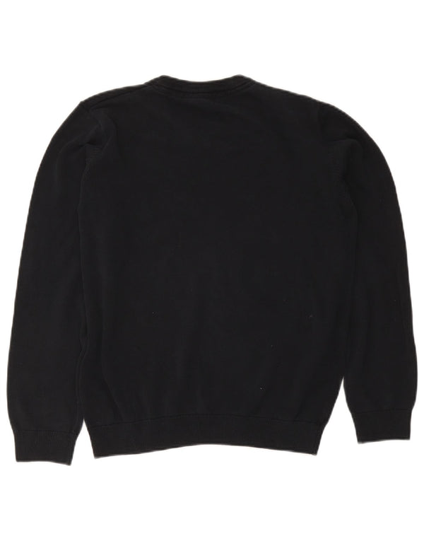 Maglione Marks & Spencer da bambino con scollo a V 14-15 anni in cotone blu navy