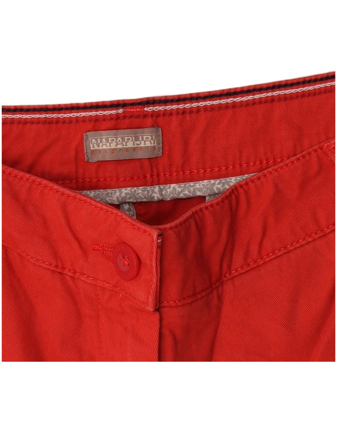 Pantaloncini chino Geographic da donna Napapijri W30 poliestere rosso medio