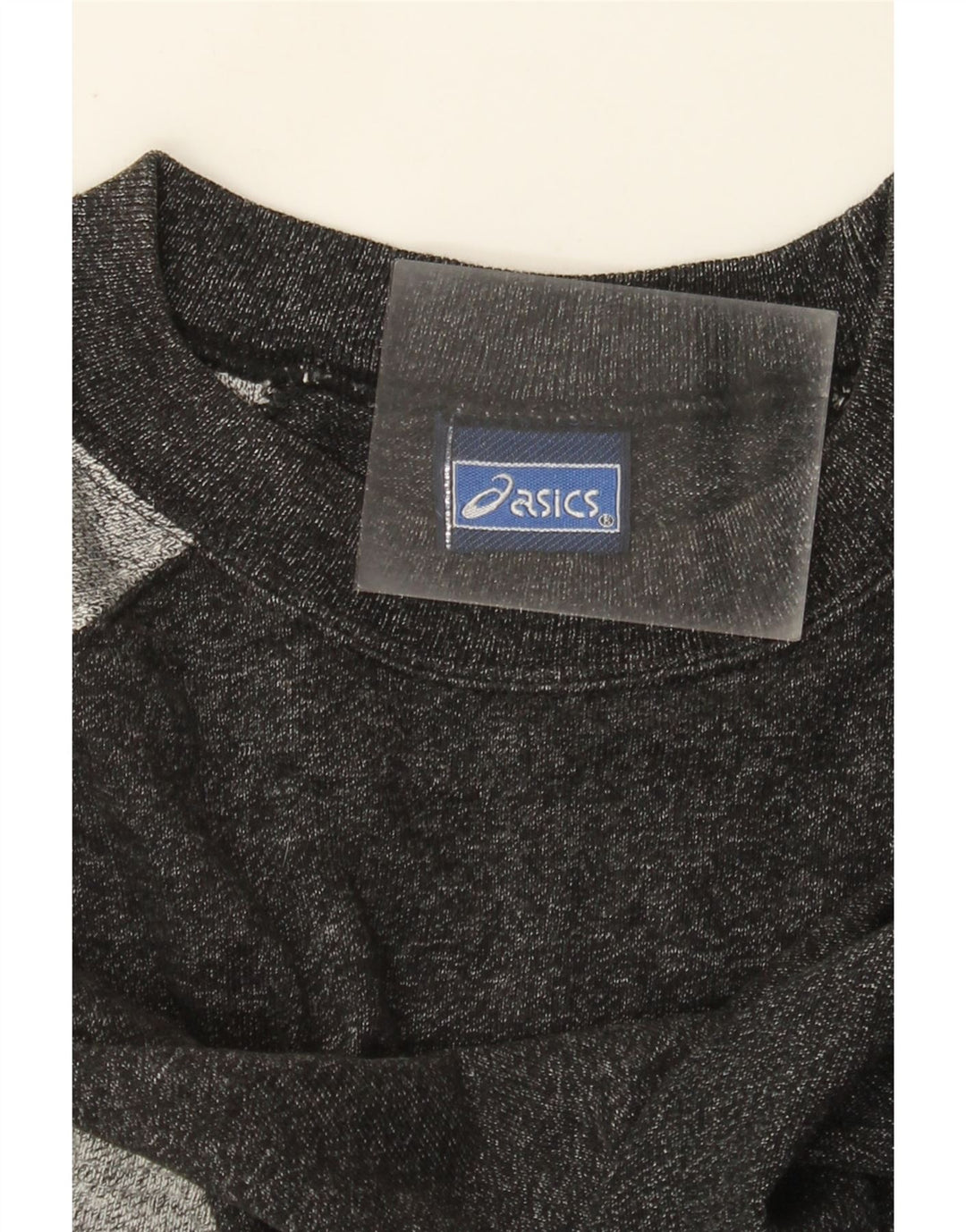 Asics - Maglietta grafica da uomo, grande, color block nero