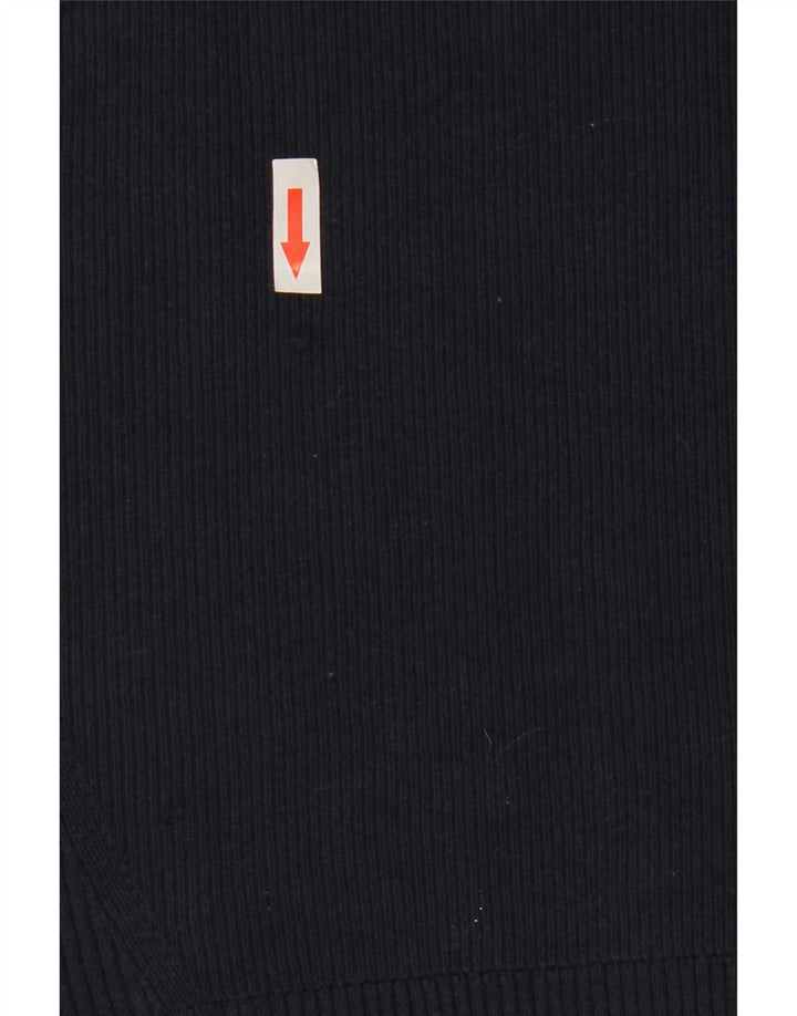 Polo da donna Marks & Spencer UK 12 cotone blu navy medio