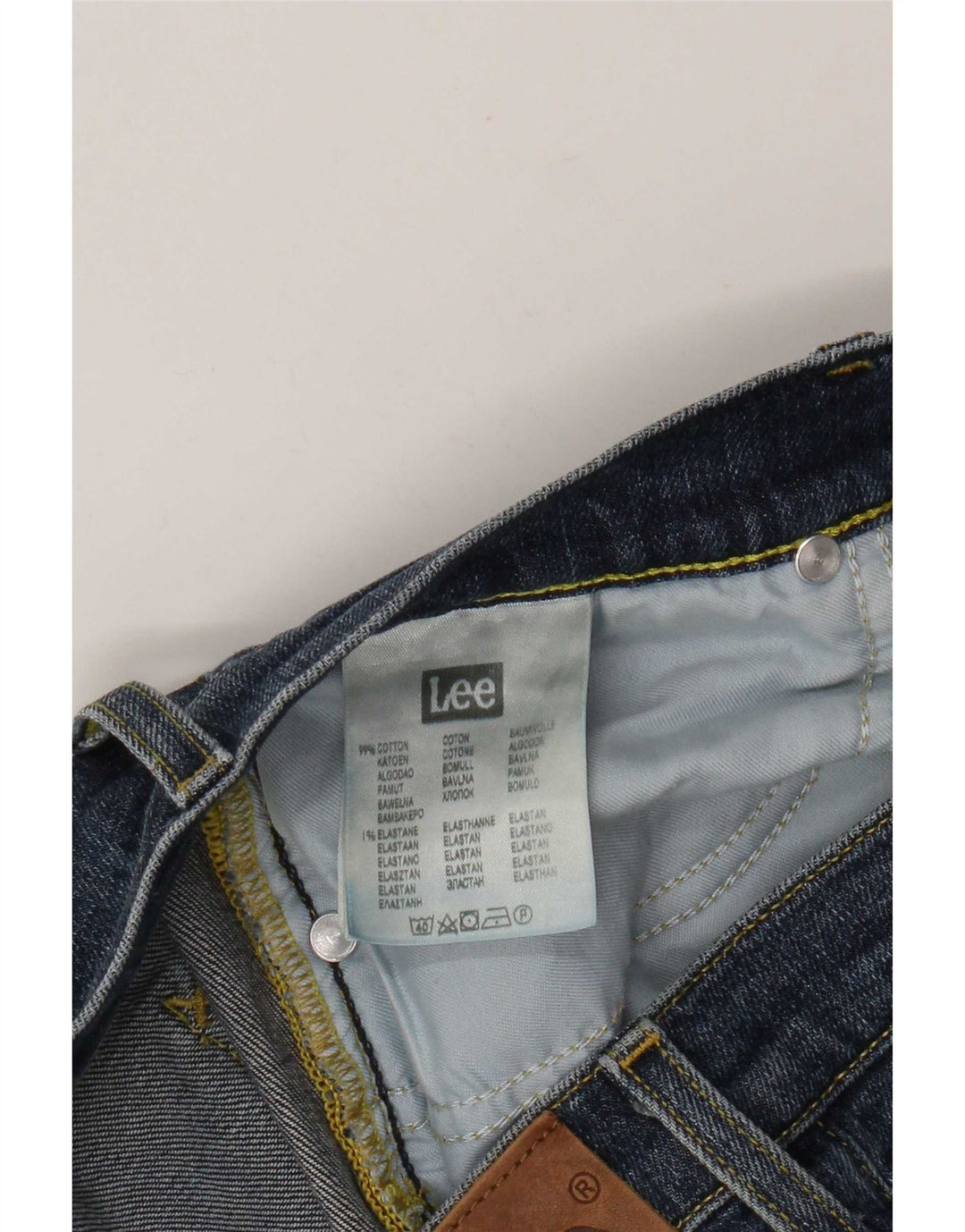 Jeans Lee Powell Slim da uomo W34 L34 cotone blu navy
