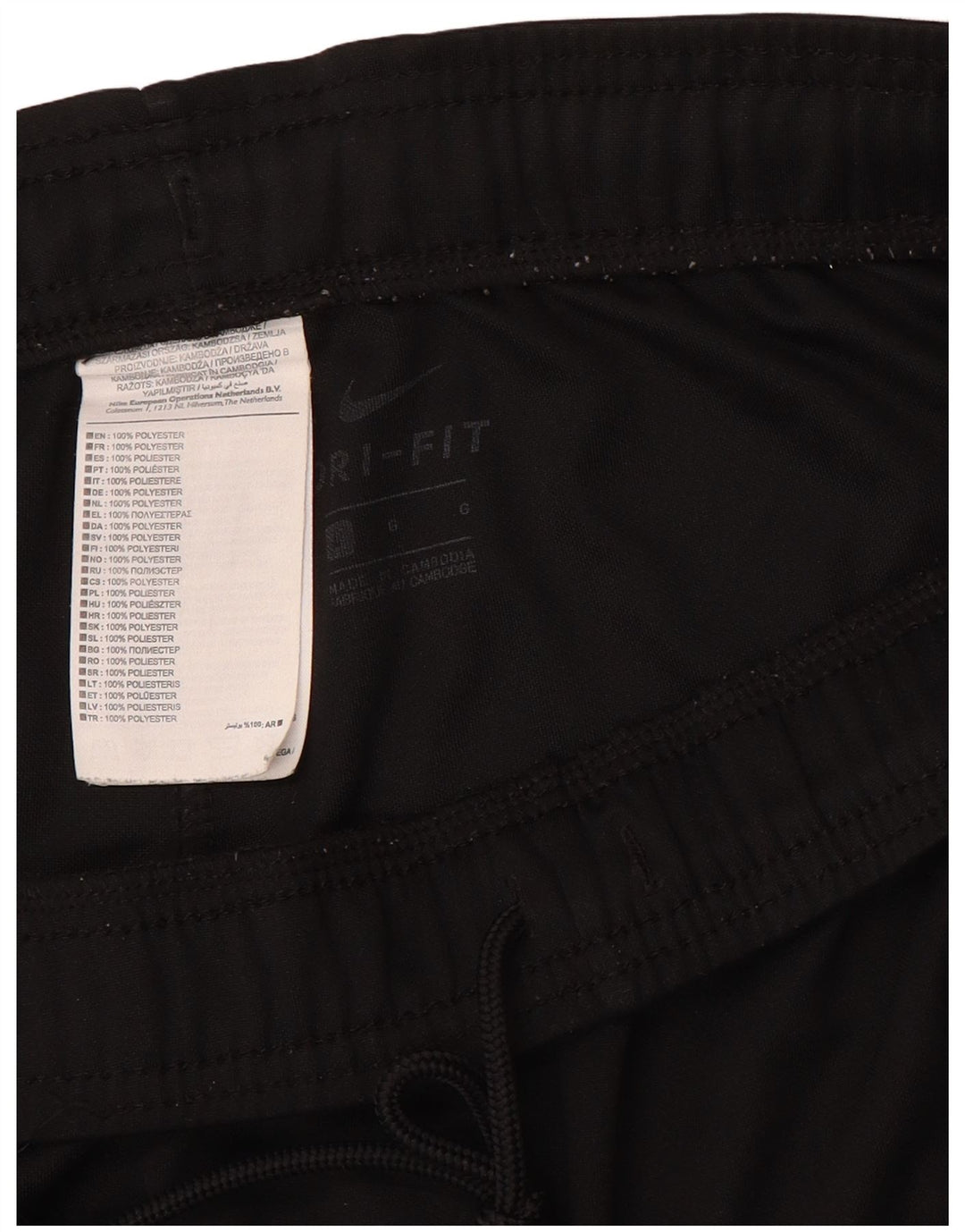 Pantaloncini sportivi Adidas da uomo Dri Fit grandi in poliestere nero