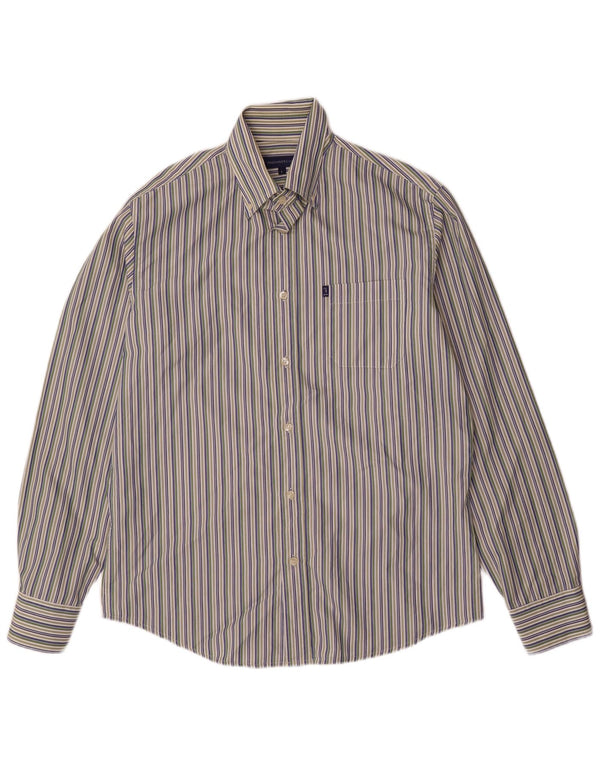 Camicia Uomo Trussardi Jeans Riga Grande in Cotone Multicolor