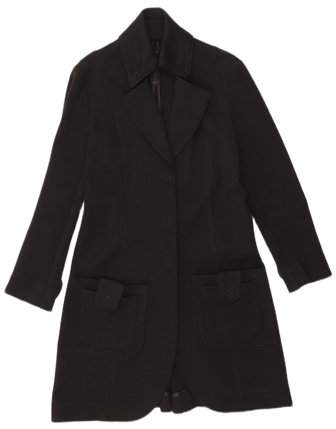 Cappotto da donna Einstein UK 14 grande lana nera