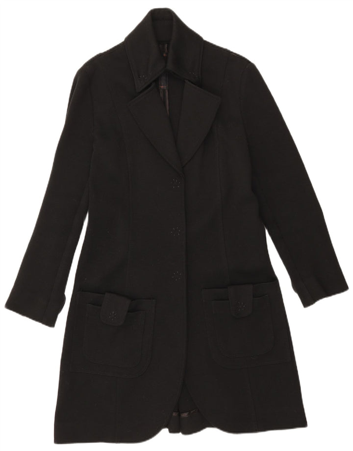Cappotto da donna Einstein UK 14 grande lana nera