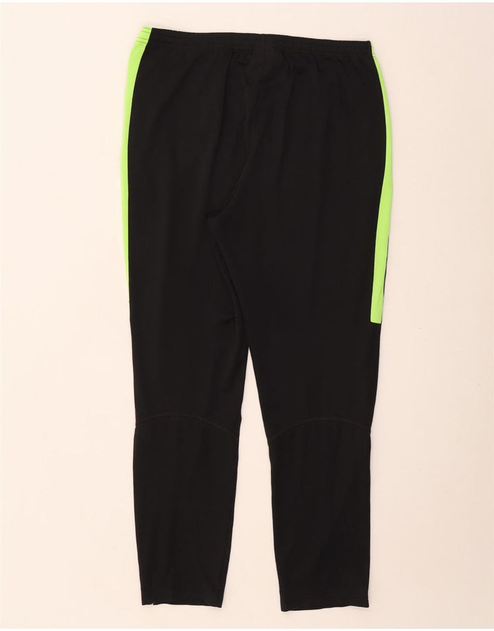 Pantaloni da tuta NIKE Dri Fit da uomo, grandi, in poliestere color block nero
