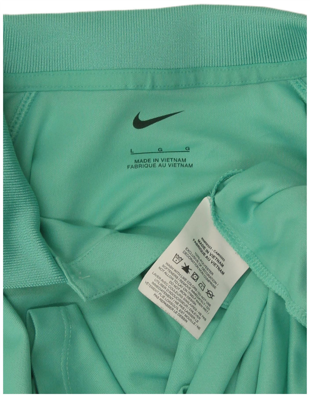 Polo Nike da uomo grande in poliestere verde
