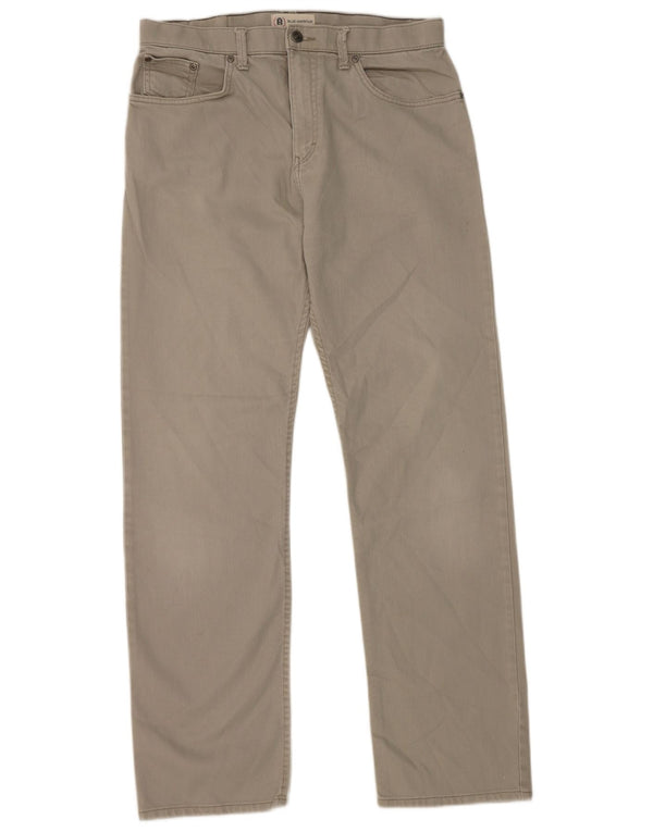 Jeans dritti Marks & Spencer da uomo blu Harbour W34 L33 cotone grigio