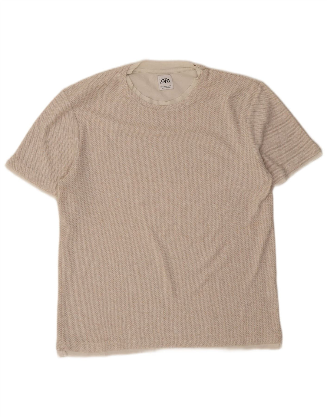 T-shirt Zara da uomo Top XL Beige