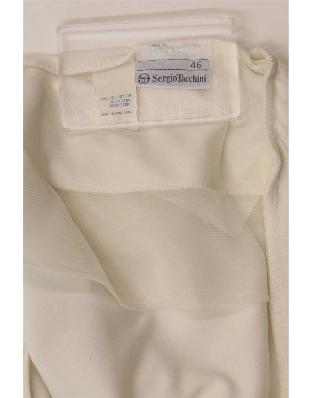 Pantaloncini sportivi grafici da donna Sergio Tacchini IT 46 Large Poliestere bianco
