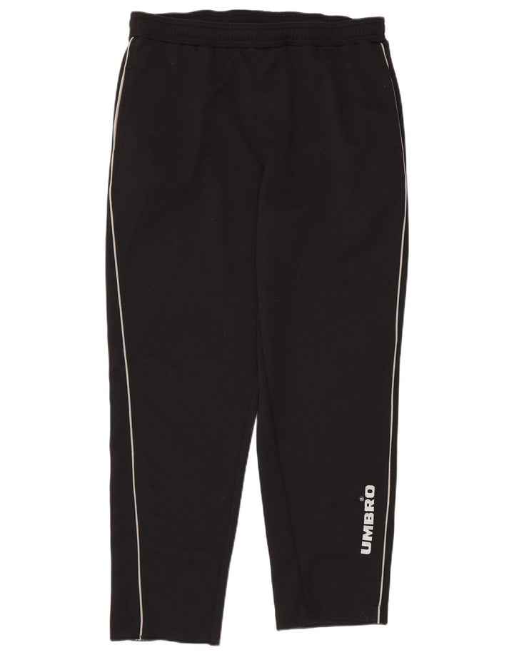 Pantaloni da tuta con grafica Umbro da uomo piccoli in poliestere nero