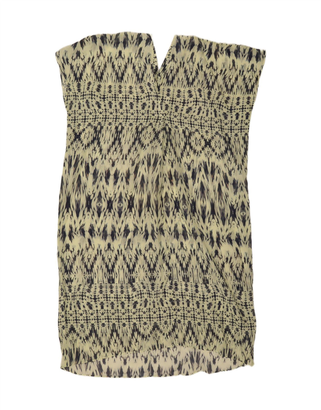 Abito a trapezio oversize da donna ZARA con motivo astratto UK 14 Verde medio