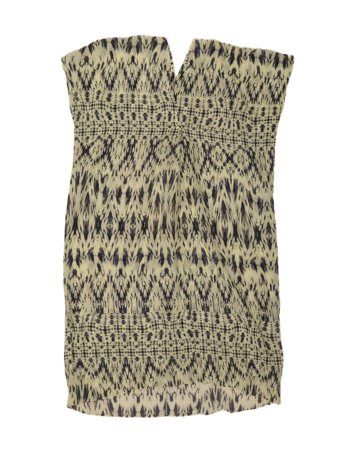 Abito a trapezio oversize da donna ZARA con motivo astratto UK 14 Verde medio