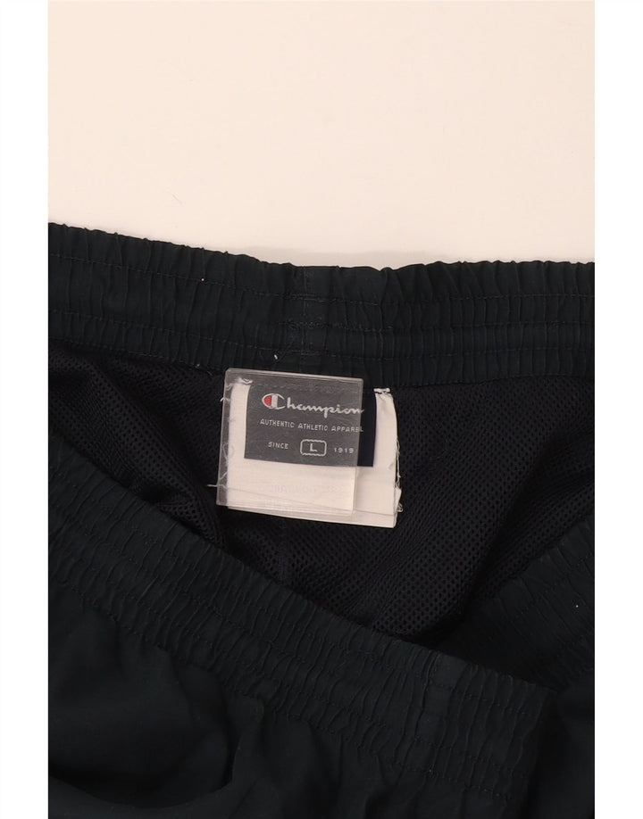 Pantaloni da tuta da uomo Champion Large in poliestere color block blu navy