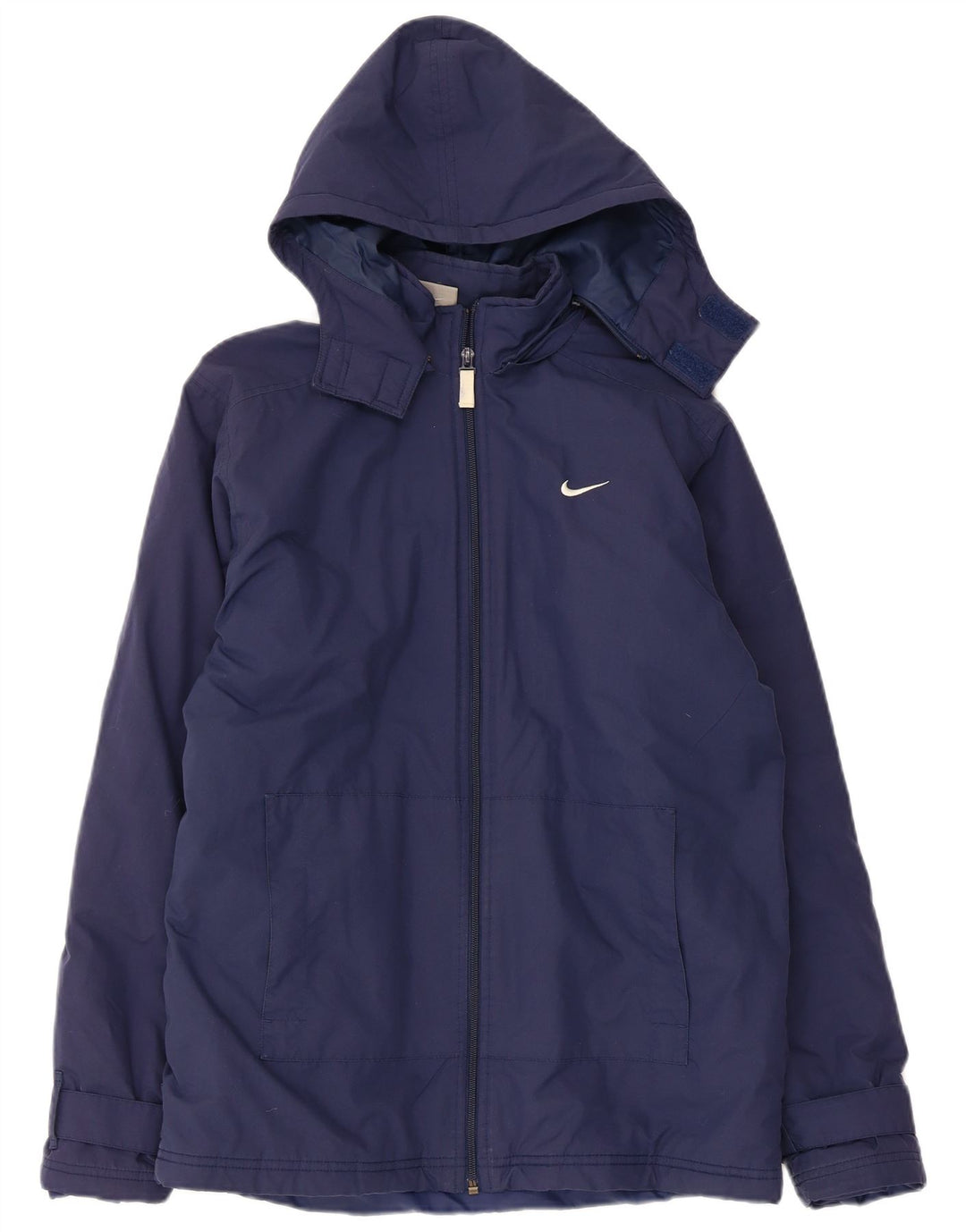 Giacca a vento con cappuccio Nike da bambino 13-14 anni XL blu navy in poliestere