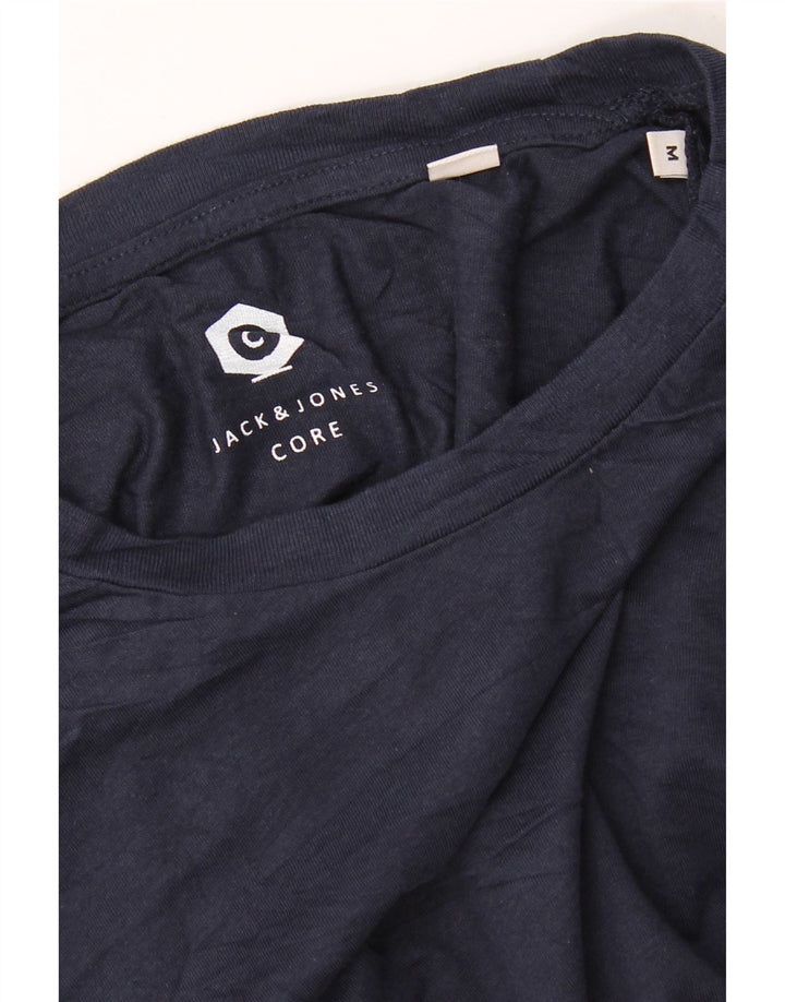 JACK & JONES Mens T-Shirt Top Medium Navy Blue Cotton Vintage Jack & Jones and Second-Hand Jack & Jones from Messina Hembry 