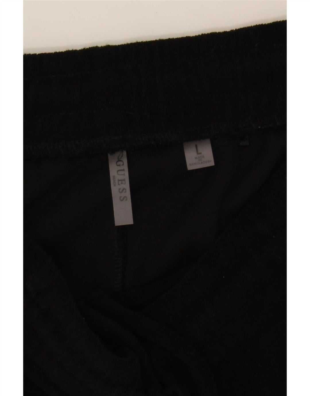 Pantaloncini sportivi Guess da donna UK 14 grandi in cotone nero