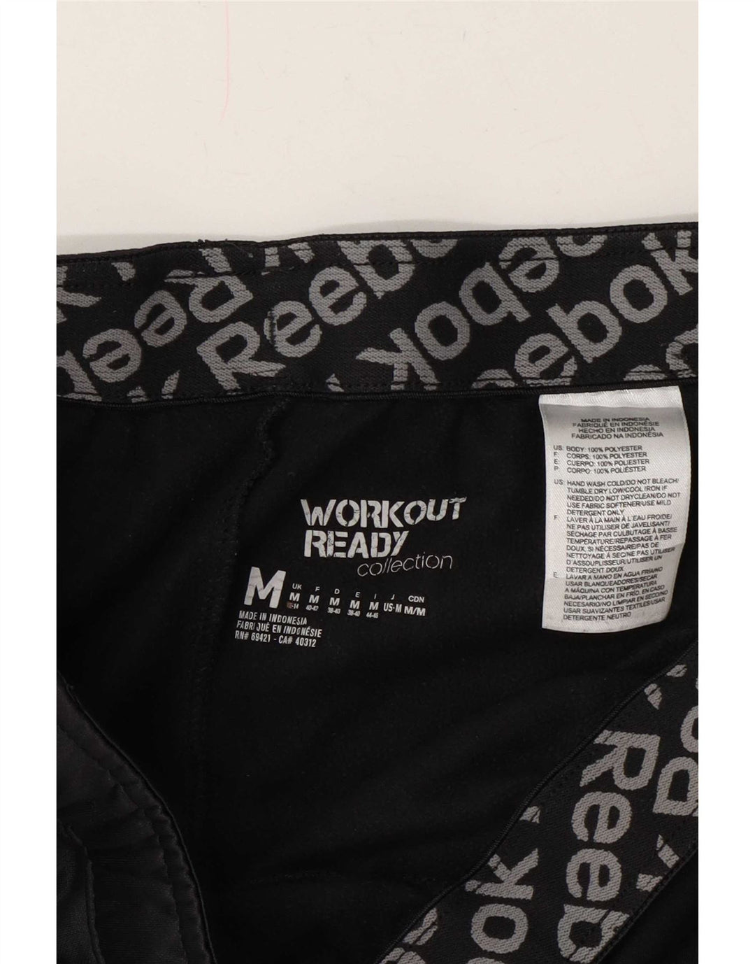 Pantaloni da tuta da donna Reebok UK 12/14 Poliestere grigio medio