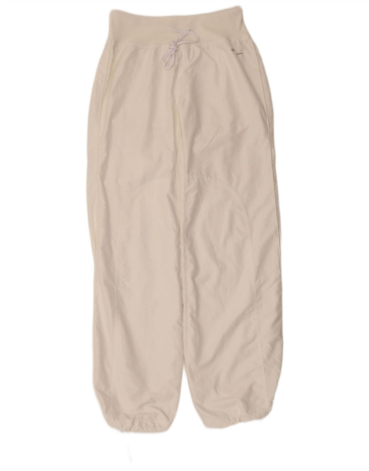 Pantaloni da tuta da donna CHAMPION Joggers UK 14 Large Poliestere bianco