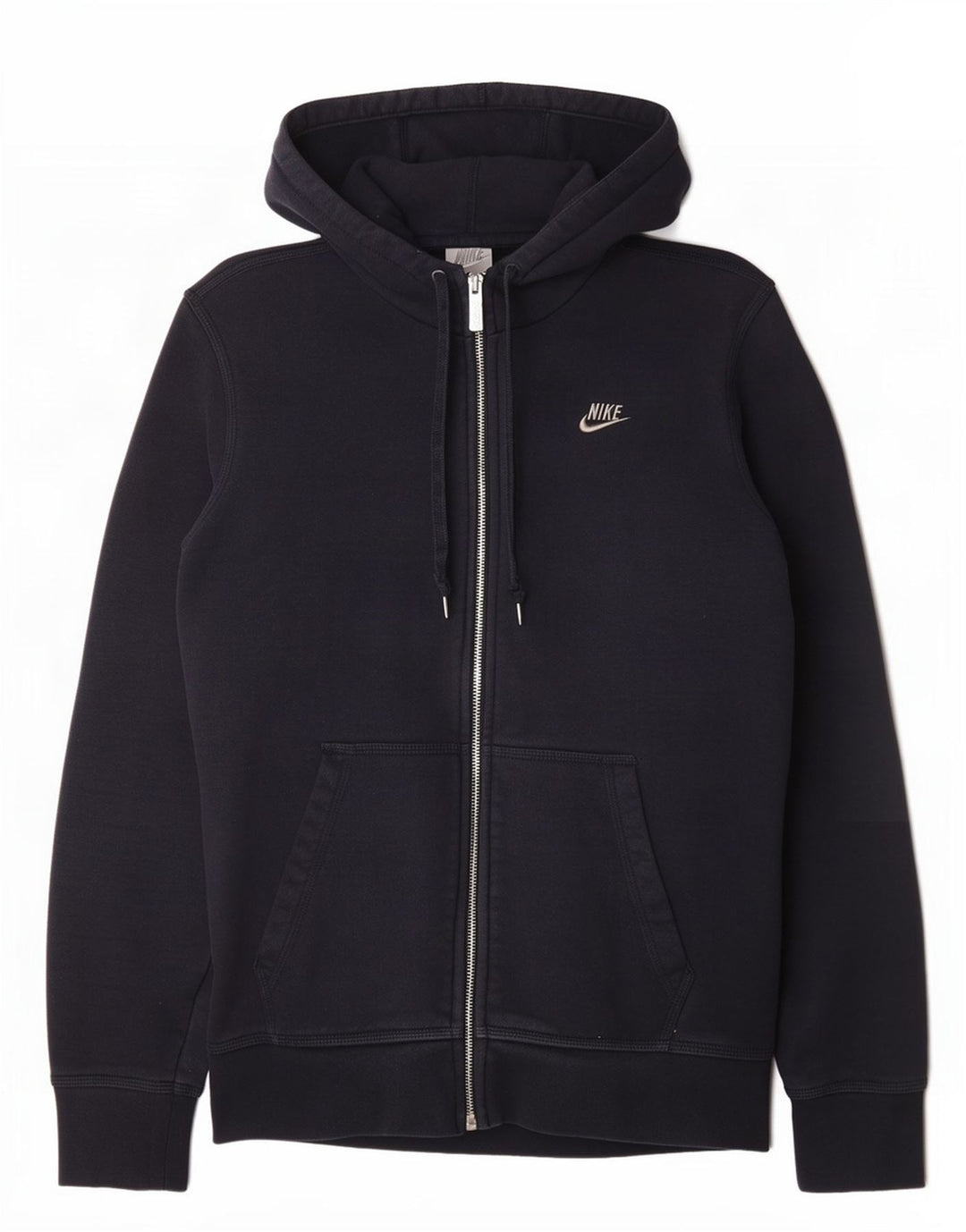 Felpa con cappuccio e zip Nike da uomo, piccola, in cotone blu navy