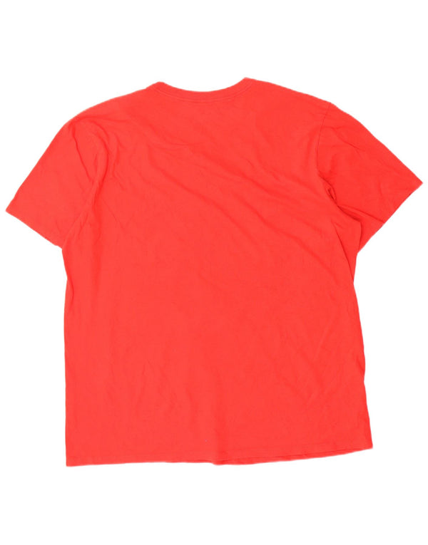 T-shirt grafica Nike da uomo con taglio atletico XL rosso in cotone